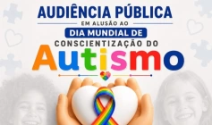 Câmara de Sousa promove audiência pública sobre conscientização do autismo