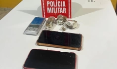 Drogas apreendidas pela polícia militar em Catolé do Rocha 