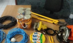 Material recuperado pela PM