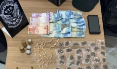 Drogas apreendidas pela Polícia Civil em Queimadas 