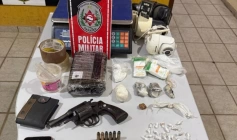 Drogas apreendidas pela polícia militar em Catolé do Rocha 