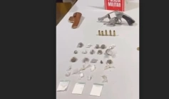 Material ilícito apreendido em ação da Polícia Militar