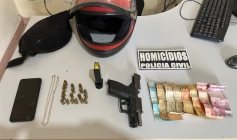 Prisão de suspeito por porte ilegal de arma, receptação e outros crimes