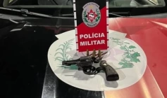 Arma de fogo apreendida pela polícia militar em Coremas 