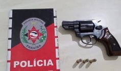 Arma de fogo apreendida em ação da Polícia Militar