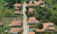 Imagem aérea da comunidade de Caraíbas em Aparecida - PB 