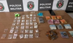 Drogas apreendidas pela polícia militar em João Pessoa 