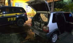Cigarros contrabandeados apreendidos em ação da PRF