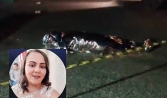 Imagem do acidente com vítima fatal no contorno de acesso a Vieirópolis 
