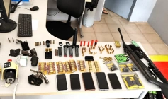 Armas e munições apreendidas pela polícia militar no Conde 