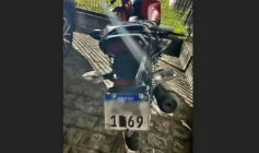 Motocicleta apreendida em ação da PRF