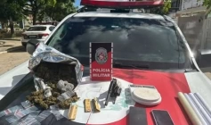 Drogas e arma de fogo apreendidas em Patos 