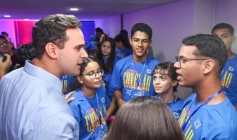 Pré-embarque de 59 estudantes da rede estadual