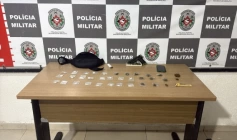 Drogas apreendidas em ação da PM
