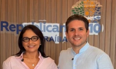 Maísa Cartaxo ao lado de Hugo Motta