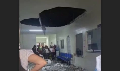 Queda de teto de policlínica
