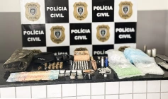 Drogas apreendidas pela Polícia Civil em Alagoa Grande 