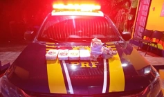 Drogas apreendidas em ação da PRF