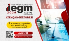 Prazo final do IEGM 2026