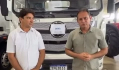 Prefeito de Lastro, Dr. Ronaldo Gonçalves, e o vice-prefeito Domar