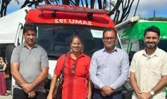 Entrega de veículo de socorro e suporte médico
