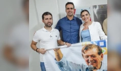 Michel Henrique durante entrega do Centro de Hemodiálise em Monteiro