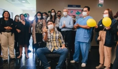 Paciente Cosmo Braz, de 47 anos, primeiro transplantado cardíaco de 2026