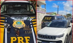 Prisão de foragido da Justiça e apreensão de armas, munições e veículo clonado