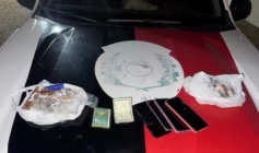Material ilícito apreendido em ação da Polícia Militar