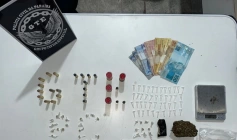 Drogas apreendidas pela Polícia Civil em Esperança 