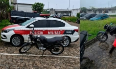 Motos roubadas recuperadas pela BPTran na Capital 