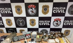 Material apreendido em ação das Polícias