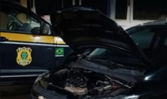 Carro apreendida em ação da PRF