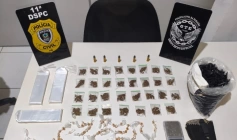 Drogas apreendidas em ação da Polícia Civil