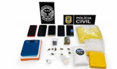 Material ilícito apreendido em ação da Polícia Civil
