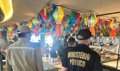 Interdição parcial de restaurante em Campina Grande