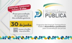 Prazo de autoavaliação do Programa Nacional de Transparência Pública