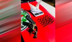 Arma e munições apreendidas em ação da PM