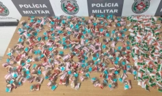 Drogas apreendidas pela polícia militar na Capital 