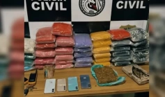 Apreensão de grande quantidade de skunk (supermaconha)