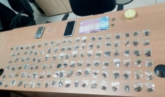 Material ilícito apreendido em ação da Polícia Militar
