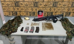 Material ilícito apreendido em ação da PM