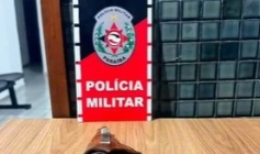 Arma de fogo apreendida pela polícia militar em Marizópolis 