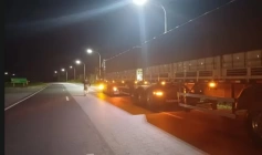 Carreta apreendida em ação da PRF