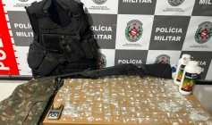 Drogas apreendidas pela Policiais de Policiamento de Choque, no bairro Padre Zé, em João Pessoa