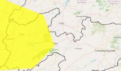 Alerta amarelo de perigo potencial devido à baixa umidade do ar