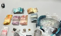 Material ilícito apreendido em ação da PM