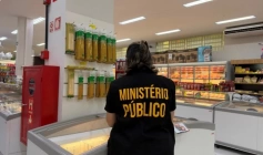 Fiscalização em supermercado no município de Santa Luzia