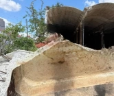 Rompimento de estrutura de concreto da Cagepa