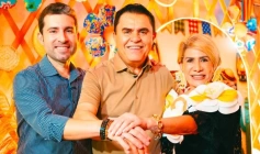 Deputado Michel Henrique e Edna Henrique e Wilson Santiago